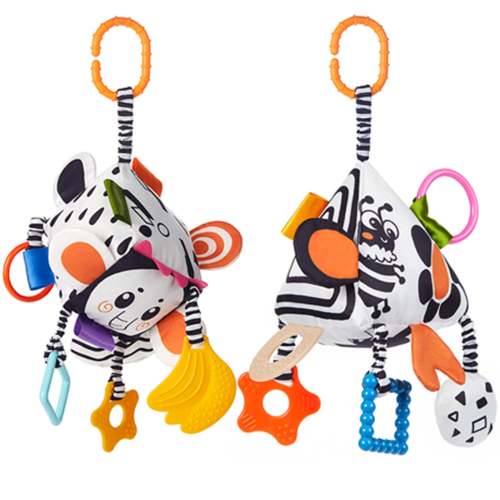 High Contrast Toy Soft Rattle for Crib, Car Seat and Stroller