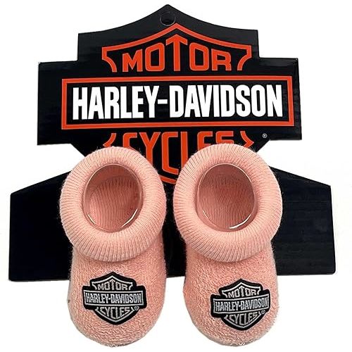 Harley-Davidson Baby Boys' Infant Cozy Knit Bootie Socks