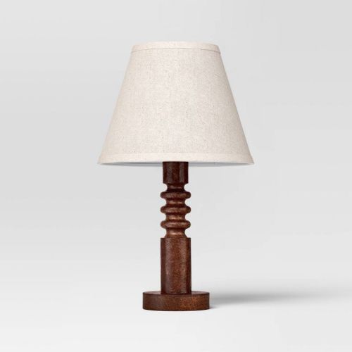 Mid Tone Wood Table Lamp - Threshold™