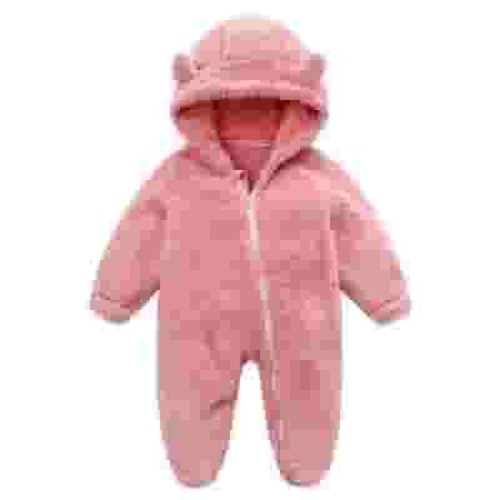 Odeerbi Baby Girls Boys Clothes Baby Rompers Newborn Fleece Footie Snowsuit Winter Bunting Onesie Cartoon Warm Hooded Romper Jumpsuit Outfits