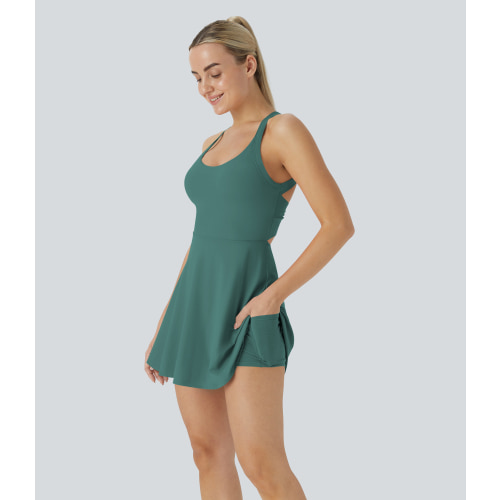 Softlyzero™ Airy Backless Twisted Cool Touch Dance Active Dress-Easy Peezy Edition