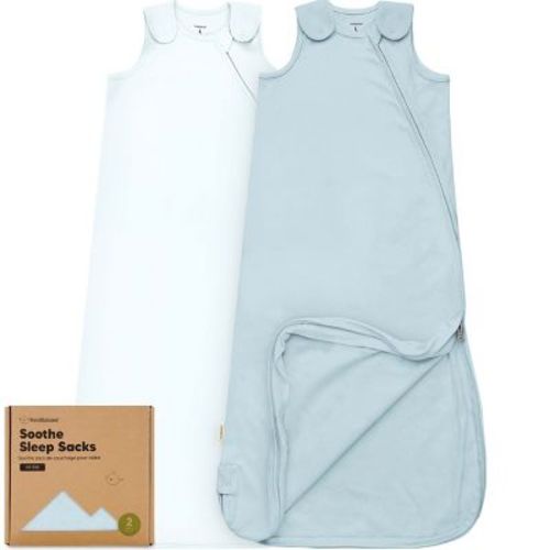 KeaBabies 2-Pack Sleep Sacks for Babies, Soothe Sleeping Sack Wearable Blanket, Infant, Toddler, Newborn Swaddle Sack (Glacier, Large)
