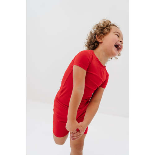 Classic Short Set in Electric Red - size 12