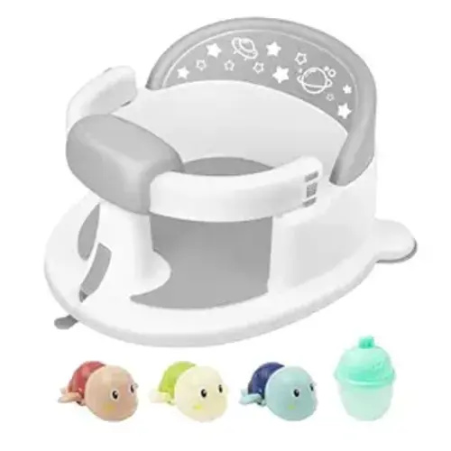 Baby Bath Seat for Babies 6 Months & up - Gray