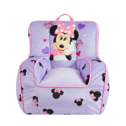 Minnie Mouse, Toddler Square Beanbag Chair, 18", Purple
