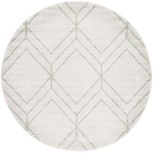 Adirondack Adr241 Machine Made Indoor Area Rug - Sage/ivory - 4' Round - Safavieh