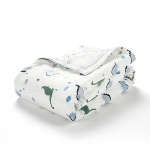 Lush Décor Plush Oversized Reversible Baby Blanket, Color: Dusty Teal/Gray