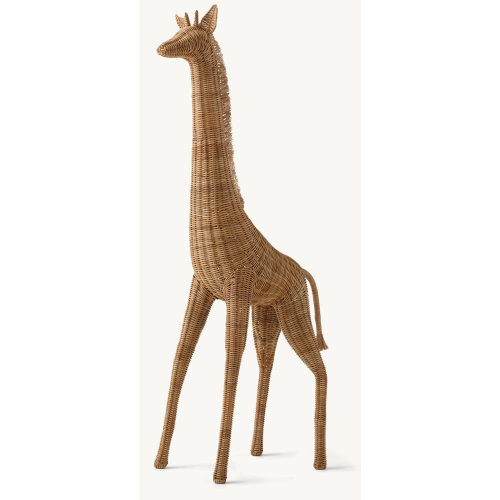 Handwoven Rattan Animal Sculpture - Giraffe | RH Baby & Child