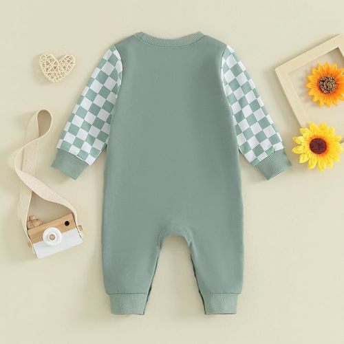 4th of July Baby Outfit Newborn Boy Usa Romper Letter&Flag Embroidery Short Sleeve Jumpsuit One Piece Summer Clothes