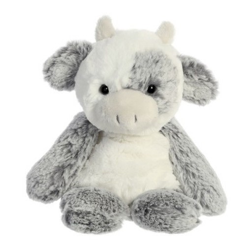 Aurora Sweet & Softer 9" Cow White Stuffed Animal