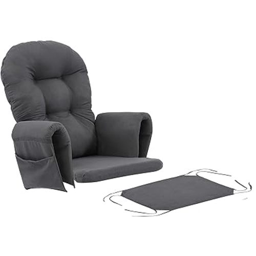 Atoll Glider Rocking Chair Replacement Cushion Set - Grey One Size