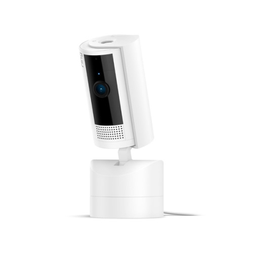 Ring Pan-Tilt Indoor Cam | See all around with 360° pan coverage, HD video, plus Two-Way Talk (2024 release) | White