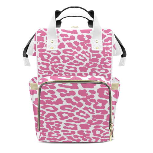 Animal Skin Print Diaper Backpack – Large Capacity, Insulated Baby Bottle Pocket, Multifunctional Mommy Bag for Boys & Girls