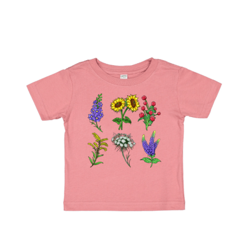 Inktastic Group of Beautiful Wildflowers Boys or Girls Baby T-Shirt