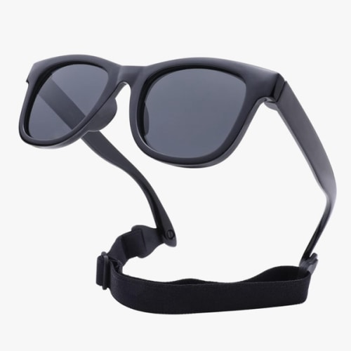 COASION Bendable Flexible Polarized Newborn Baby Sunglasses with Strap for Infant Boys Girls Age 0-12 Months CA8042
