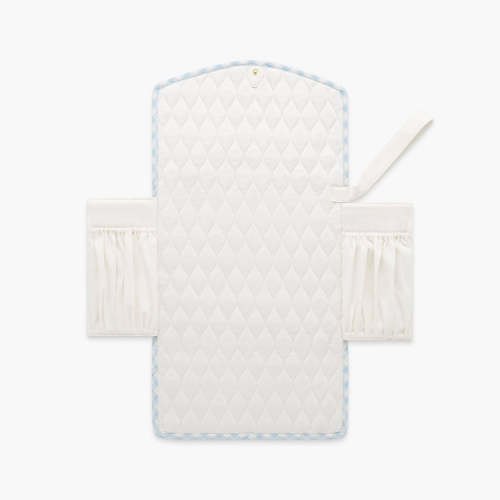 Portable Changing Pad - Blue Gingham | Gooselings