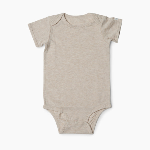 Loulou Lollipop Bodysuit (Tencel) - Heather Oatmeal, 0-3M
