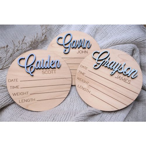 Newborn Baby Stats Sign, Wooden Birth Sign, Hospital Footprint Sign For Baby, Newborn Photo Prop, Birth Announcement Sign, Baby Shower Gift