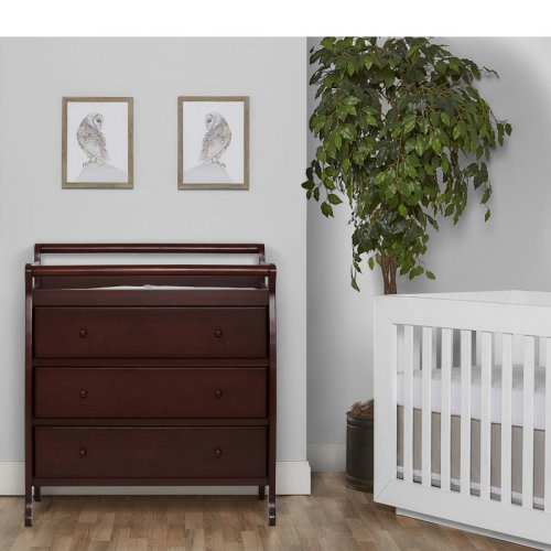 Harriet Bee Therir Changing Table Dresser with Pad & Reviews | Wayfair
