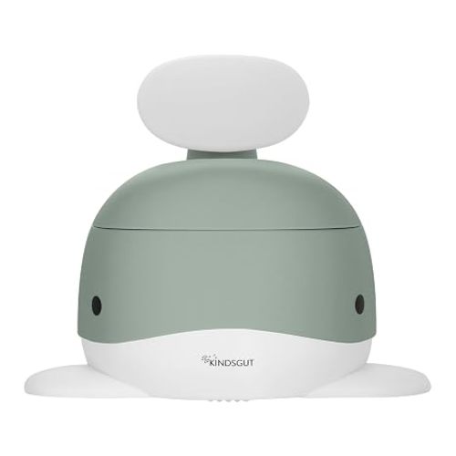 Kindsgut Whale Potty Training Toilet, Pistachio | Ergonomic Toddler Potty for Boys & Girls, Designed in Germany, Non-Slip & Easy Clean
