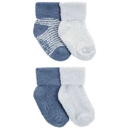 Baby 4-Pack Foldover Chenille Booties - Carter's | Carter's