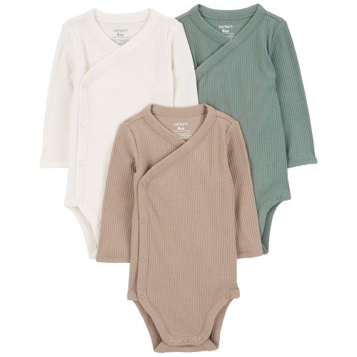 Baby 3-Pack Side-Snap Bodysuits - Carter's | Carter's