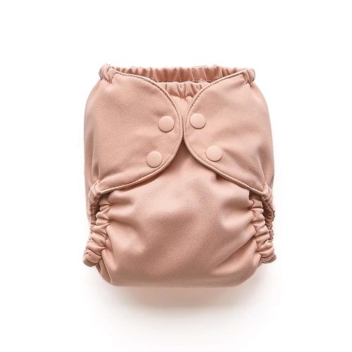 Esembly Cloth Diaper Cover, Blush, Size 1 (7-17lbs) | Reusable, Waterproof, Breathable and Adjustable Outer Layer Over Absorbent Inner, Blowout Protection and Reusbale Swim Diaper