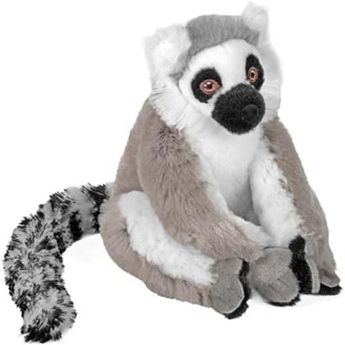 Wild Republic Ring Tailed Lemur Plush, Stuffed Animal, Plush Toy, Kids Gifts, Cuddlekins, 8 Inches