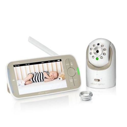 Infant Optics DXR-8 PRO 5-Inch Baby Monitor in White/Beige - WHITE/BEIGE - 5"
