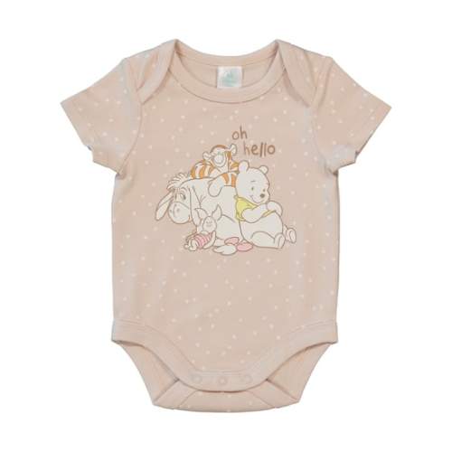 Light Brown Winnie The Pooh Short Sleeve Bodysuit | Best&Less™ Online