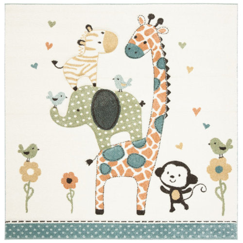Viv + Rae™ Burgan Kids Ivory Area Rug & Reviews | Wayfair