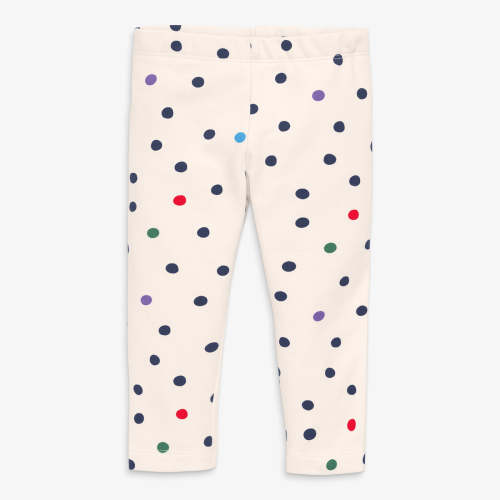 Baby french terry legging in confetti dots | Primary.com
