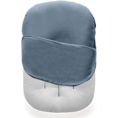 MOZAH Baby Lounger Cover for Newborns - Soft Cotton Slipcover Fitting Most Infant Loungers and Baby Nest Loungers (Blue Mirage)