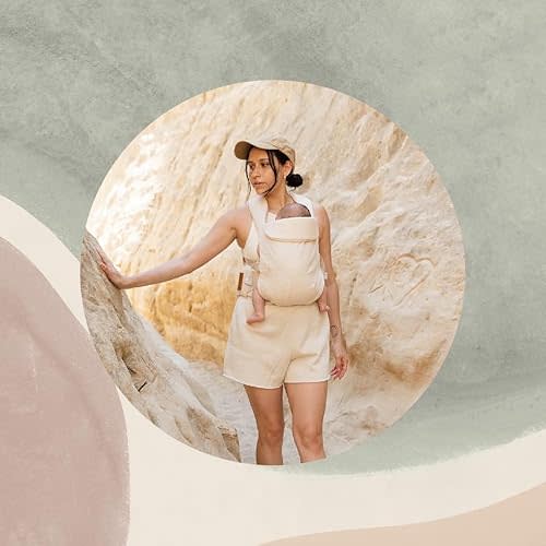 WildBird - Aerial Carrier - 7 to 45 lbs - for Moms, Dads & Caregivers - 100% Natural European Linen Fibers - Versatile & Adjustable - Small Size - Sparrow Fabric