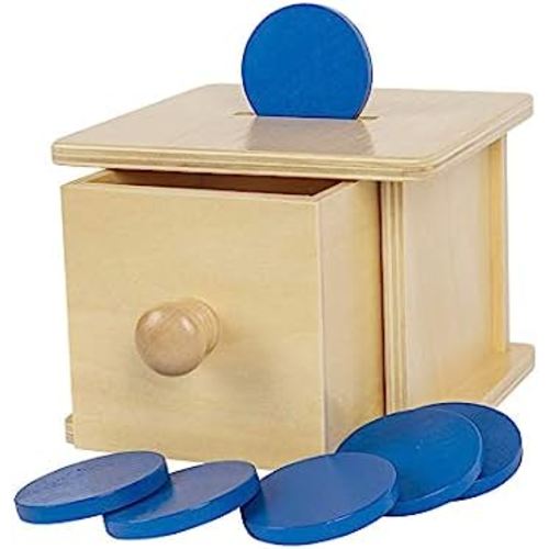 Montessori Coin Box Toys for Toddlers 8-24 Months Babies