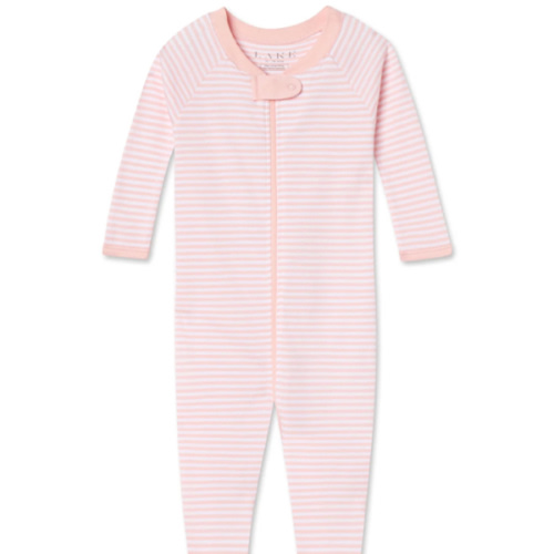 LAKE | Baby | Pima Cotton Pajamas | English Rose Garden Floral Baby Sleeper
