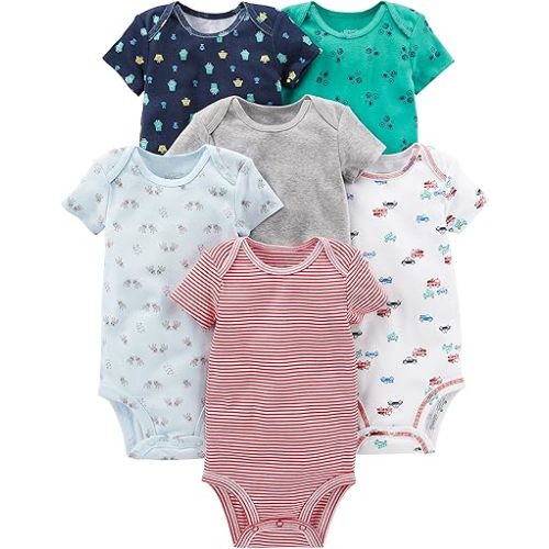 Simple Joys by Carter's baby-boys 6-pack Short-sleeve Bodysuit