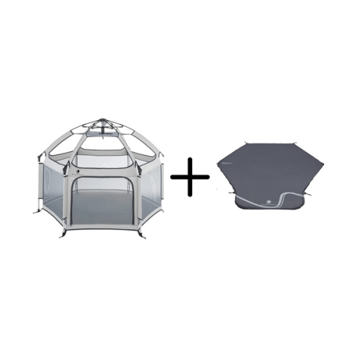 POP 'N GO Bundle: Cosmic Grey Playpen + Mat