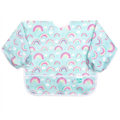 Sleeved Bib for Baby & Toddler 6 to 24 months – Rainbows | Bumkins Baby