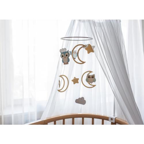 Baby owl mobile - Baby mobile birds - Owl mobile - Nursery owl mobile - Owl baby crib mobile - Forest mobile - Moon baby mobile