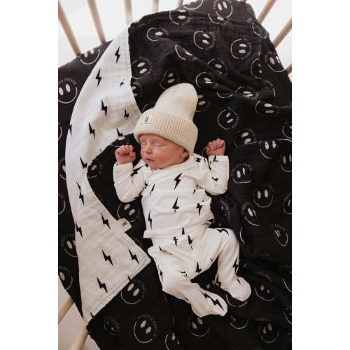 Black & White Lightning Bolt | Sleepy Time Set