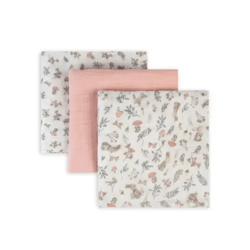 The Little Linen Co. Muslin Wrap Harvestbunny 3 Pack | Baby Bunting AU