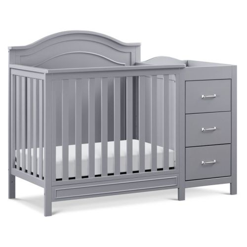 Davinci Charlie 4-in-1 Convertible Mini Crib & Changer - Gray