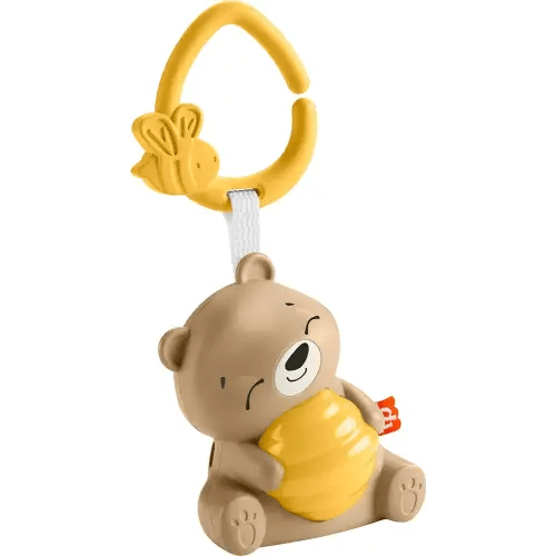 Fisher Price Baby Toy Beary Soothing Portable Sound Machine with Music, Night Light & Customizable Timer for Newborns 0+ Months