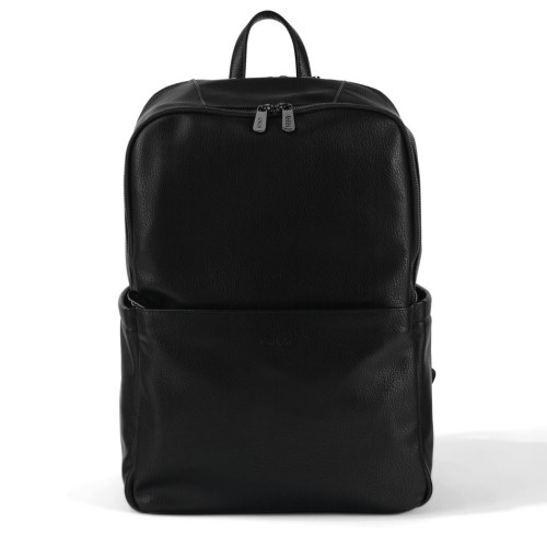 Multitasker Nappy Backpack - Black Vegan Leather