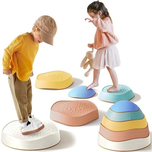 Tiny Land 5pcs Non-Slip Toddler Stepping Stones - Morandi