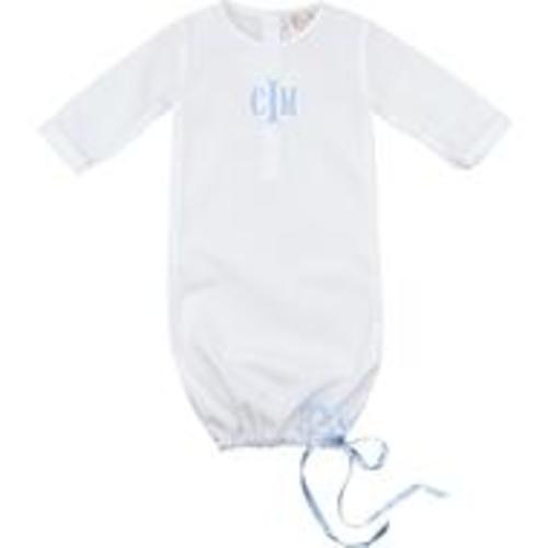 Boys Blue Drawstring Baby Gown – Cecil & Lou