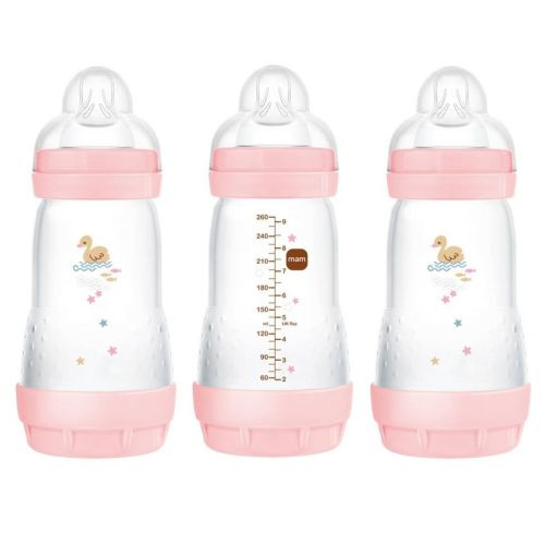 Mam Easy Start Anti-colic Baby Bottles 2m+ - 9oz/3pk - Girl