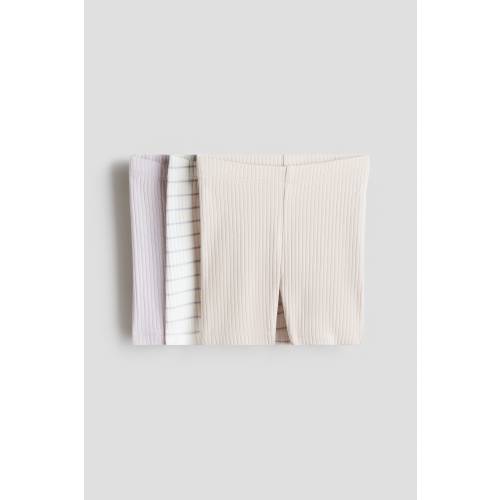 3-PACK RIBBED BIKE SHORTS
