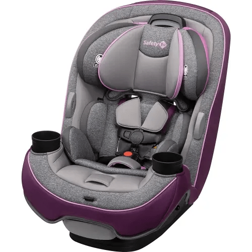 Safety 1st Grow and Go All-in-One Slim Convertible Car Seat, Rear Facing, 5-40 lbs, Forward Facing (30–65 lbs), High Back Booster Seat 40-100 pounds, Sugar Plum Pop